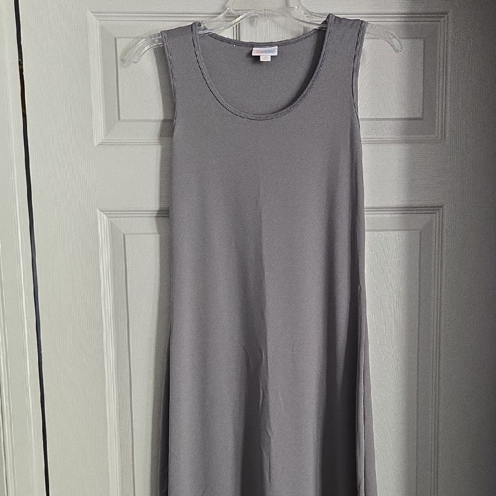 LuLaRoe Classic Gray Midi Dress